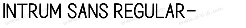 Intrum Sans Regular字体转换